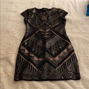 Art Deco body con dress - size M